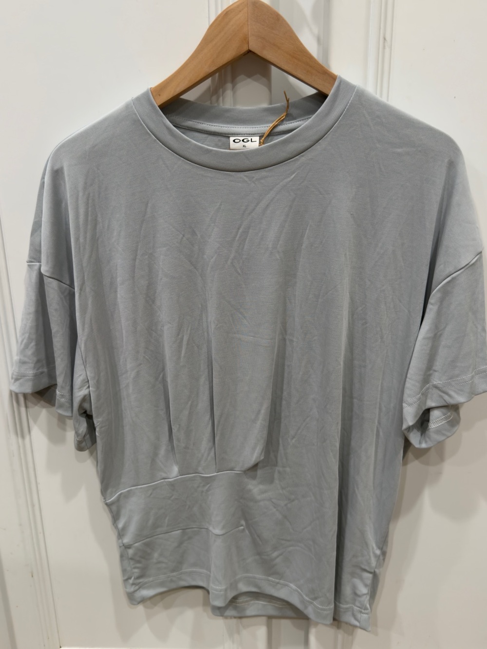 OGL Light Gray Women's Short-Sleeve Crewneck Top